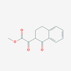 molecular formula C13H12O4 B14627648 Methyl oxo(1-oxo-1,2,3,4-tetrahydronaphthalen-2-yl)acetate CAS No. 57763-56-1