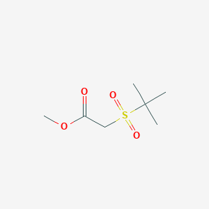 molecular formula C7H14O4S B1462785 Methyl 2-(2-methylpropane-2-sulfonyl)acetate CAS No. 63864-29-9