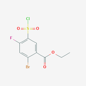 Ethyl 2-bromo-5-(chlorosulfonyl)-4-fluorobenzoate