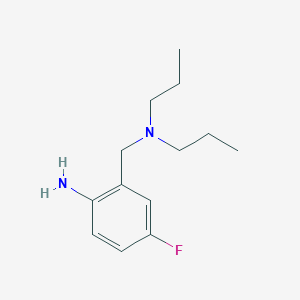 molecular formula C13H21FN2 B1462788 2-[(Dipropylamino)methyl]-4-fluoroaniline CAS No. 1156224-98-4