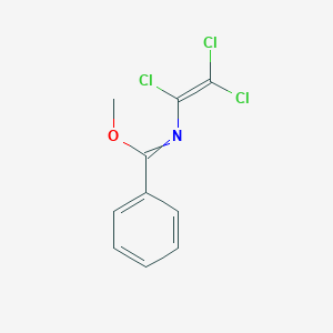 molecular formula C10H8Cl3NO B14627913 Methyl N-(trichloroethenyl)benzenecarboximidate CAS No. 57806-90-3