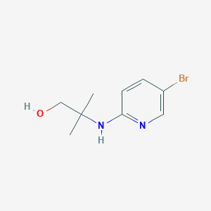 molecular formula C9H13BrN2O B1462795 2-[(5-Bromopyridin-2-yl)amino]-2-methylpropan-1-ol CAS No. 1154894-63-9