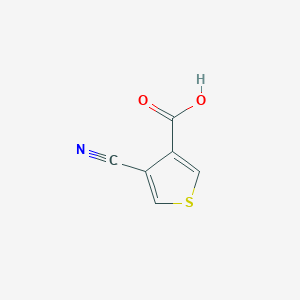 molecular formula C6H3NO2S B1462799 4-Cyanothiophene-3-carboxylic acid CAS No. 78071-34-8