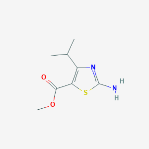 molecular formula C8H12N2O2S B1462800 Methyl 2-amino-4-(propan-2-yl)-1,3-thiazole-5-carboxylate CAS No. 649737-05-3