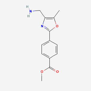 Methyl 4-[4-(aminomethyl)-5-methyl-1,3-oxazol-2-yl]benzoate