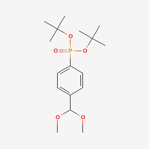 (4-Dimethoxymethylphenyl)-phosphonic acid di-tert-butyl ester