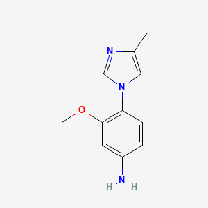 3-methoxy-4-(4-methyl-1H-imidazol-1-yl)aniline