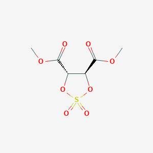 molecular formula C6H8O8S B146281 Dimethyl (4S,5S)-1,3,2-dioxathiolane-4,5-dicarboxylate 2,2-dioxide CAS No. 127854-46-0