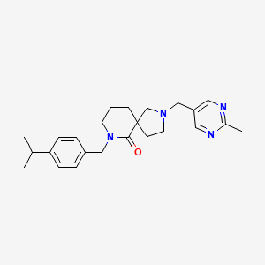 B1462815 7-(4-Isopropylbenzyl)-2-[(2-methyl-5-pyrimidinyl)methyl]-2,7-diazaspiro[4.5]decan-6-one CAS No. 1069765-49-6