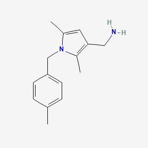 {[2,5-dimethyl-1-(4-methylbenzyl)-1H-pyrrol-3-yl]methyl}amine