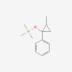 molecular formula C13H20OSi B14628188 Trimethyl[(2-methyl-1-phenylcyclopropyl)oxy]silane CAS No. 56011-29-1
