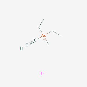 molecular formula C7H14AsI B14628224 Diethyl(ethynyl)methylarsanium iodide CAS No. 57368-10-2