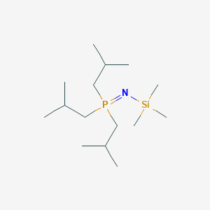 molecular formula C15H36NPSi B14628235 Tris(2-methylpropyl)[(trimethylsilyl)imino]-lambda~5~-phosphane CAS No. 53561-54-9