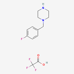 molecular formula C13H16F4N2O2 B1462829 1-(4-Fluoro-benzyl)-piperazine trifluoroacetate CAS No. 435345-45-2