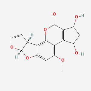 molecular formula C17H14O7 B14628363 Aflatoxicol H1 CAS No. 55446-27-0