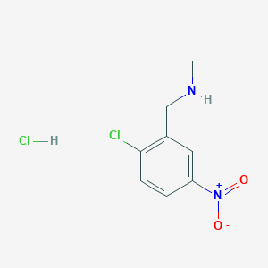 molecular formula C8H10Cl2N2O2 B1462843 N-(2-chloro-5-nitrobenzyl)-N-methylamine hydrochloride CAS No. 1177318-36-3