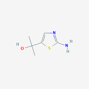 molecular formula C6H10N2OS B1462856 2-(2-Aminothiazol-5-yl)propan-2-ol CAS No. 908269-56-7