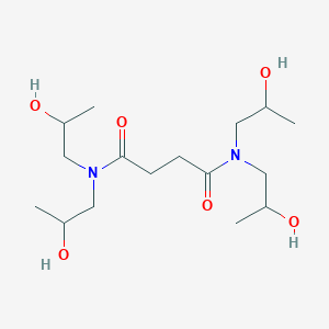molecular formula C16H32N2O6 B14628579 N~1~,N~1~,N~4~,N~4~-Tetrakis(2-hydroxypropyl)butanediamide CAS No. 57843-52-4