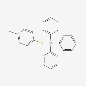 molecular formula C25H22SSn B14628590 Stannane, [(4-methylphenyl)thio]triphenyl- CAS No. 55216-00-7