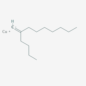 molecular formula C13H25Cu B14628595 copper(1+);5-methanidylidenedodecane CAS No. 54248-49-6