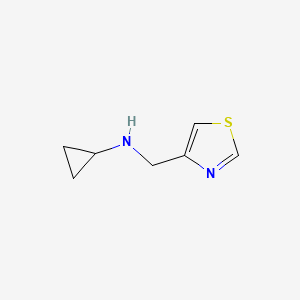 molecular formula C7H10N2S B1462865 N-(1,3-thiazol-4-ylmethyl)cyclopropanamine CAS No. 1004317-41-2