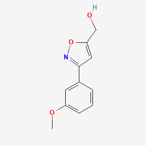 molecular formula C11H11NO3 B1462874 (3-(3-Methoxyphenyl)isoxazol-5-yl)methanol CAS No. 954240-10-9