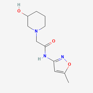 2-(3-hydroxypiperidin-1-yl)-N-(5-methyl-1,2-oxazol-3-yl)acetamide