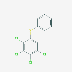 molecular formula C12H6Cl4S B14628811 1,2,3,4-Tetrachloro-5-(phenylsulfanyl)benzene CAS No. 55741-09-8