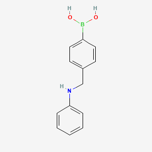 molecular formula C13H14BNO2 B1462885 (4-((Phenylamino)methyl)phenyl)boronic acid CAS No. 690957-44-9