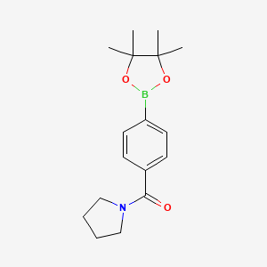 Pyrrolidin-1-yl(4-(4,4,5,5-tetramethyl-1,3,2-dioxaborolan-2-yl)phenyl)methanone