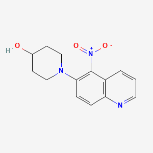 1-(5-Nitroquinolin-6-YL)piperidin-4-OL