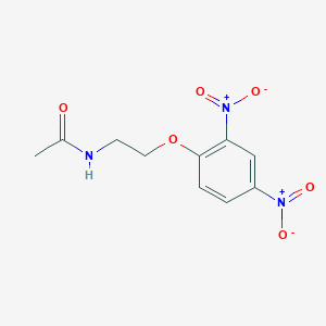 molecular formula C10H11N3O6 B14628891 N-[2-(2,4-Dinitrophenoxy)ethyl]acetamide CAS No. 55759-61-0
