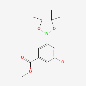 molecular formula C15H21BO5 B1462891 Methyl 3-methoxy-5-(4,4,5,5-tetramethyl-1,3,2-dioxaborolan-2-yl)benzoate CAS No. 889654-06-2