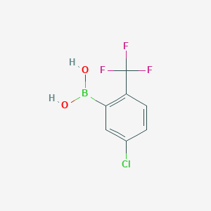 molecular formula C7H5BClF3O2 B1462892 5-Chloro-2-(trifluoromethyl)phenylboronic acid CAS No. 1195945-67-5
