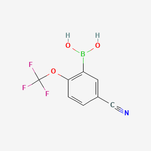molecular formula C8H5BF3NO3 B1462895 (5-Cyano-2-(trifluoromethoxy)phenyl)boronic acid CAS No. 1072946-64-5