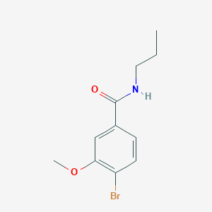 molecular formula C11H14BrNO2 B1462896 N-Propyl 4-bromo-3-methoxybenzamide CAS No. 1072944-38-7