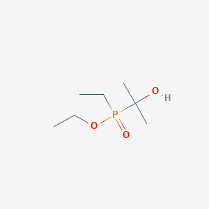 molecular formula C7H17O3P B14628965 Ethyl ethyl(2-hydroxypropan-2-yl)phosphinate CAS No. 57483-32-6