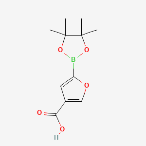 5-(4,4,5,5-Tetramethyl-1,3,2-dioxaborolan-2-yl)furan-3-carboxylic acid
