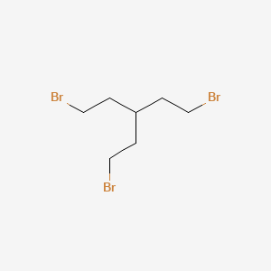 molecular formula C7H13Br3 B14628986 Pentane, 1,5-dibromo-3-(2-bromoethyl)- CAS No. 53378-77-1
