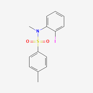 molecular formula C14H14INO2S B14628988 Benzenesulfonamide, N-(2-iodophenyl)-N,4-dimethyl- CAS No. 56751-80-5