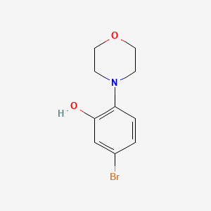 molecular formula C10H12BrNO2 B1462900 5-Bromo-2-morpholinophenol CAS No. 1171917-72-8