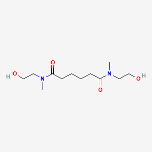 molecular formula C12H24N2O4 B14629007 N~1~,N~6~-Bis(2-hydroxyethyl)-N~1~,N~6~-dimethylhexanediamide CAS No. 57843-54-6