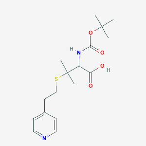molecular formula C17H26N2O4S B1462902 Boc-S-[2-(4-pyridyl)ethyl]-DL-penicillamine CAS No. 1219318-32-7