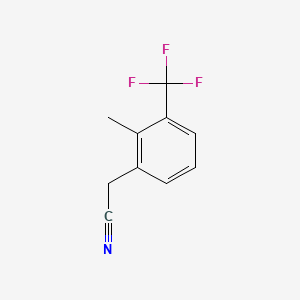 molecular formula C10H8F3N B1462904 2-Methyl-3-(trifluoromethyl)phenylacetonitrile CAS No. 1000515-00-3