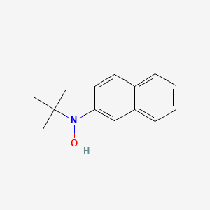 molecular formula C14H17NO B14629048 N-tert-Butyl-N-hydroxynaphthalen-2-amine CAS No. 54961-72-7