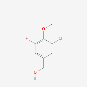 molecular formula C9H10ClFO2 B1462910 3-Chloro-4-ethoxy-5-fluorobenzyl alcohol CAS No. 1017778-88-9