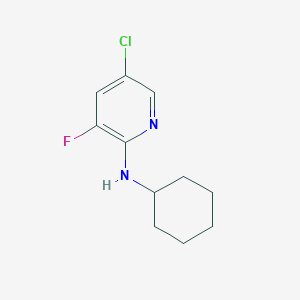 molecular formula C11H14ClFN2 B1462915 5-Chloro-2-cyclohexylamino-3-fluoropyridine CAS No. 1020253-24-0