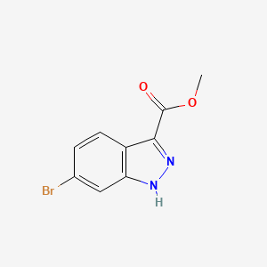 molecular formula C9H7BrN2O2 B1462927 Methyl 6-bromo-1H-indazole-3-carboxylate CAS No. 885278-42-2