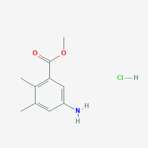 molecular formula C10H14ClNO2 B1462930 Methyl 5-amino-2,3-dimethylbenzoate hydrochloride CAS No. 1235440-34-2