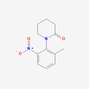 molecular formula C12H14N2O3 B1462935 1-(2-Methyl-6-nitrophenyl)piperidin-2-one CAS No. 1206133-57-4
